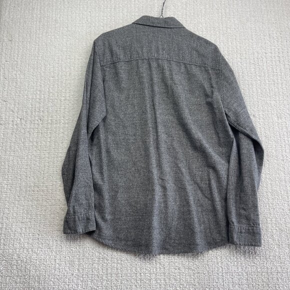 Topman Men's Sz M Heather Charcoal Grey Button-Up Dress Shirt Lumberjack - Picture 9 of 12